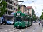 strasenbahn-basel-bvb-blt Be 4/4 480 + B4 + Be 4/4 auf der Linie 3 in der Burgfelderstrasse am 22.05.09