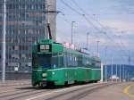 strasenbahn-basel-bvb-blt Ein 'Yseb�hnli' Be 4/4 479 und 2 B4 auf der Dreirosenbr�cke am 22.05.09