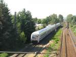 IC-Zuge und IC-Wagen IC 2371 von Hamburg-Altona nach Konstanz.Am 22.05.09 bei der durchfahrt in Hemsbach.
