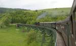 wutachtalbahn-ev-wtb Am 21. Mai 2009 �berquert die 50 2988 den 252,5 Meter langen Biesenbach-Viadukt oberhalb Epfenhofen.