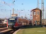 642 734 bei Ausfahrt aus Chemnitz Hbf als RB 30119 ...