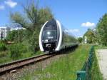 br-618-lirex 618 001-2 anl��lich des Bahnfestes im BW Weimar am 23.05.2009 zwischen BW, Hbf und Berkaerbahnhof unterwegs