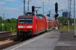 BR 146 mit Zugen Die 146 021 am 23/05/09 am bahnhof Oberhausen