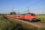 BR 218 mit Zugen Zum ersten Mal begegnete mir am 23. Mai 2009 eine 218er auf der Westbahn (aufgenommen zwischen Leonding und H�rsching)! Es war dies die 218 405 mit einem Sonderzug 'Filzenexpress' auf dem Weg nach Wasserburg am Inn.