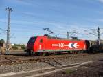 HGK Hafen - Und Guterverkehr Koln 145 CL 011 der HGK mit einem Ganzzug Kesselwagen aus Richtung Braunschweig kommend kurz vor Magdeburg Hbf. Fotografiert am 23.05.2009 am alten Lokschuppen in der Maybachstra�e.