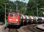 Die 151 142 am 23.05.2009 mit einem G�terzug bei der ...