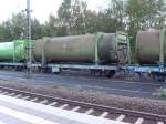 M�llwaggons in einem Ganzzug in Alt�tting am 4.9.2007  ...