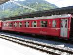 RhB - Personenwagen 2 Kl. B 2377 im Bahnhof von ...