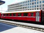 personenwagen RhB - Personenwagen 1 Kl. A 1231 im Bahnhof von Chur am 07.05.2009