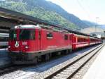 e-loks-ge-4-4-ii RhB - Personenzugmit der Lok Ge 4/4 620 im Bahnhof von Chur am 07.05.2009