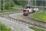 e-loks-ge-4-4-ii Ge 4/4 II 629 'Tiefencastel' und 620 'Arosa' ziehen eine G�terzug durch die Dienststation Fuchsenwinkel. (14.05.2009)
