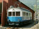 RB Rigi Bahnen Triebwagen Nr.7(BDhe 2/4 1925)neben dem Depot der ARB in Goldau.23.05.09