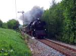 65 1049-9 mit dem Sonderzug des SEM am Streckenkilometer 21,9 ...
