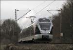 Abellio Rail NRW ET22004 und ein Schwestertriebzug sind als ABR (RB91 'Ruhr-Sieg-Bahn') nach Siegen/Iserlohn unterwegs. (27.03.2009)
