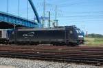 br-185-private 185 566-7 (CFL-Cargo) am 23.5.2009 abgestellt in Hamburg-Waltershof. Fotografiert, von frei zug�nglichen Bereich!