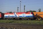 1x16-werbeloks 1116 108 tr�gt das Farbkleid f�r Kroatien. Hier steht sie am 25.05.2009 in Regensburg Ost.