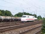 ICE Triebkopf bei Durchfahrt Nbg Rbf. (16.07.2005)  ...