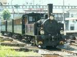 RB Rigi Bahnen Lok Ed 3/3 Nr.4 'Schwyz' ex.SOB der DVZO beim Dampflokfest der Rigibahn in Goldau.23.05.09