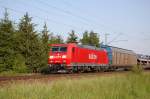 185 084-1 Railion am 25.05.2009 bei Woltorf  ...