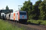 havellandische-eisenbahn-ag-hvle 185 583-2 hvle am 25.05.2009 nach �berquerung des Mittellandkanals bei Peine