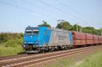 Verkehrsbetriebe Peine-Salzgitter GmbH 185 519-6 VPS am 25.05.2009 kurz vor �berquerung des Mittellandkanals bei Peine