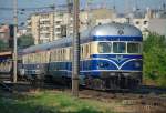 br-5145-5045 Nachschu� auf Dieseltriebwagen 5145.14 + 5145.01 'Blauer Blitz' als Sdzg. E 16193 von Wien S�d nach Koper, fotografiert am 21.05.2009 kurz vor Wien Atzgersdorf.
