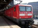 BR 112 Regionalexpress nach Cottbus mit der 112 108 ohne Kontrollziffer am 12.April 2009 in Berlin Friedrichstra�e.