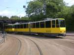 berlin Stra�enbahnlinie M17 nach Falkenberg am S-Bahnhof Sch�neweide/Sterndamm.