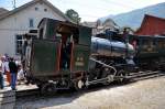 RB Rigi Bahnen Dampfloktreffen Goldau 24.Mai 2009. Die Nr. 17 der Rigi Bahnen in der gl�henden Mittagshitze ( 35� C ) auf dem Depotgel�nde der Arth Rigi Bahn.