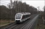 Abellio Rail NRW VT11003 ist als RB46 'GL�CKAUF-Bahn' nach Gelsenkirchen Hbf unterwegs. (28.03.2009)
