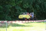 Eisenbahnmuseum Schwarzenberg Schienentrabi Nummer 2 in Action.Wer wollte konnte sich im rasanten Tempo hin und her fahren lassen. Es war ein Spass f�r alle die mitgefahren sind.