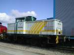 KEG 0603 abgestellt auf einem Nebengleis des N�rnberger Hafenbahnhofs. (02.03.2003) ...
