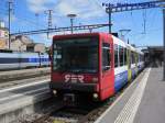 Bem 550 001-2 bei der Ausfahrt aus dem Genfer Bahnhof ...