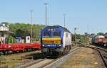 DE 2700-07 f�hrt am 23.05.2009 in den Bahnhof von Westerland ...