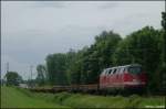 V180 321 Adam8 mit leeren Flachwagen gen M�nchengladbach am km ...