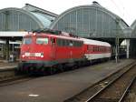Die 115-293 3 mit genau einem Waggon der DB Nachzug ...