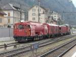 Losch- und Rettungszuge SBB - Rettungszug im Bahnhofsareal von Erstfeld am 08.04.2009