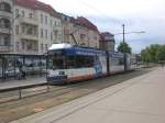 berlin Stra�enbahnlinie M1 nach Rosenthal Nord am U-Bahnhof Vinetastra�e.