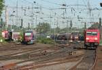 br-643-talent-db Einen kompletten �berblick �ber ein ziemlich aktives Aachen West, BR 111, 140, 145, 155, 185, Talent und belgische BR 186 ist Alles dabei, aufgenommen am 23.05.2009