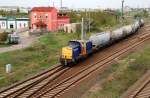 RegioBahn Bitterfeld V 141(Connex/RBB) rangiert am 26.04.09 in Bitterfeld.