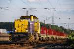 guterzuge V 156 (TWE - Teutoburger Wald-Eisenbahn) f�hrt am 28. Mai 2009 um 20:02 Uhr mit einem GZ durch Duisburg Obermeiderich