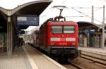 114 101 steht mit der RB nach Leipzig Hbf am ...
