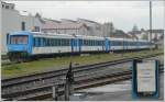 Die franz�sischen Triebz�ge in Buchs SG tragen in den Fenstern ...