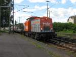 havellandische-eisenbahn-ag-hvle hvle V160.07 �berf�hrt am 29.05.'09 einen 'Itino' (BR. unbekannt)
durch Lehrte