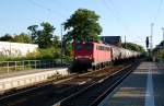 BR 139 139 313 durchf�hrt am 29.05.09 mit einem Kesselwagenzug Richtung Berlin den Bahnhof Burgkemnitz.