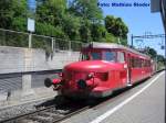 RBe 2/4 202 bei der Ausfahrt in Herrliberg- Feldmeilen mit ...