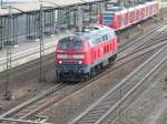 Am 31.Mai 2009 durchquerte die 218-430 auf der SFS den ...
