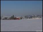 BR 750 R 1160 nach Usti nad Labem mit 750 258-6 bei Velky Valtinov am 06.01.2009