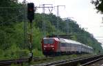 D 441 auf dem Weg nach Kiev Pass. Der Zug ...
