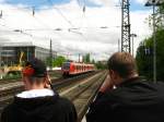 Beim Quitschie -Fuzzen am Heimeranplatz w�hrend des Bahnbildertreffens in M�nchen am ...